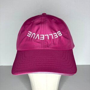 Bellevue Washington Pink Upside Down Text Adjustable Hat Cap